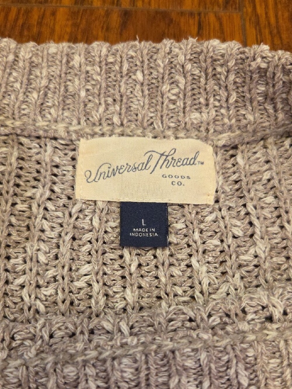 Universal Thread Women's Crewneck Sweater - Taupe Beige - Picture 3 of 7